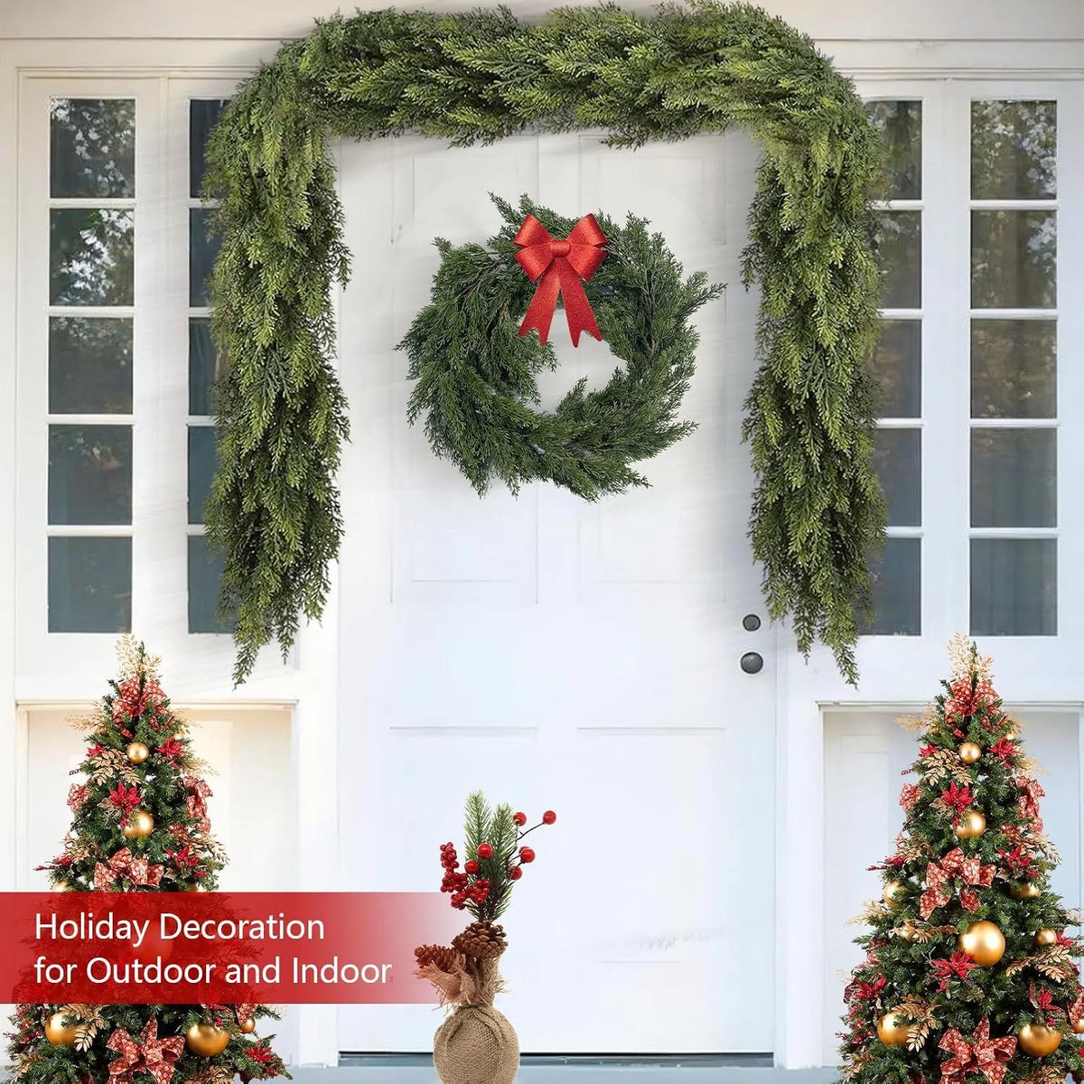 Real-Touch Cedar Christmas Garland