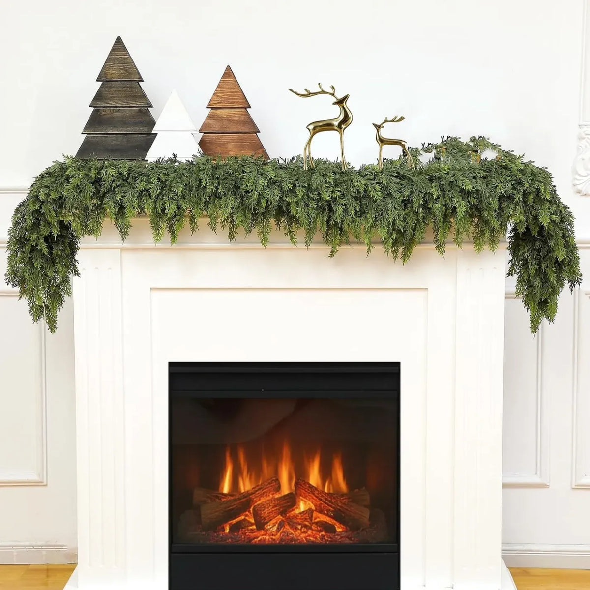 Real-Touch Cedar Christmas Garland
