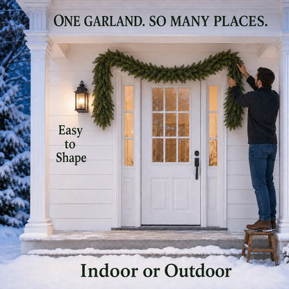 Real-Touch Cedar Christmas Garland
