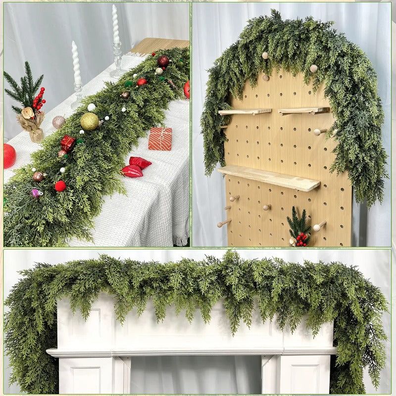 Cypress Christmas Garland