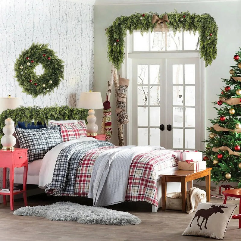 Cypress Christmas Garland